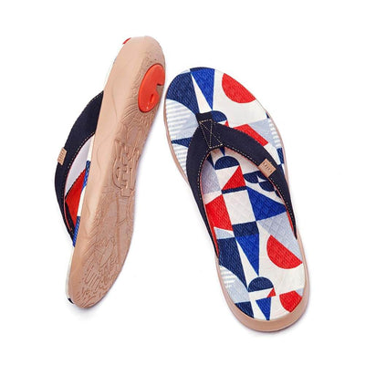 UIN Footwear Men Cube Love Men Majorca Flip Flops Canvas loafers