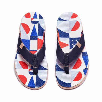 UIN Footwear Men Cube Love Men Majorca Flip Flops Canvas loafers