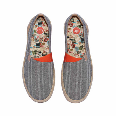 UIN Men Galaxy Grey Marbella I Men Canvas loafers