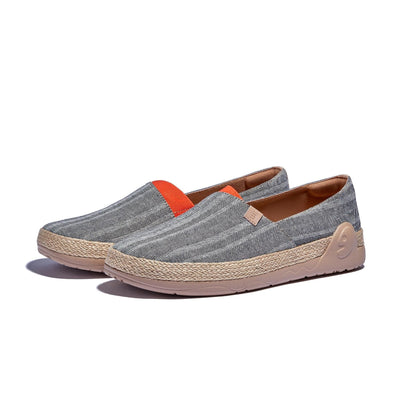 UIN Men Galaxy Grey Marbella I Men Canvas loafers