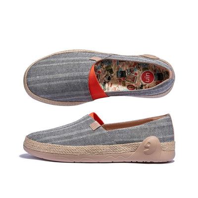 UIN Men Galaxy Grey Marbella I Men Canvas loafers