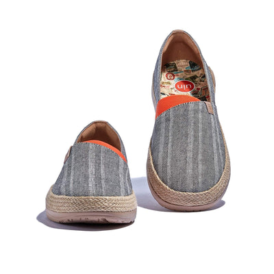 UIN Men Galaxy Grey Marbella I Men Canvas loafers