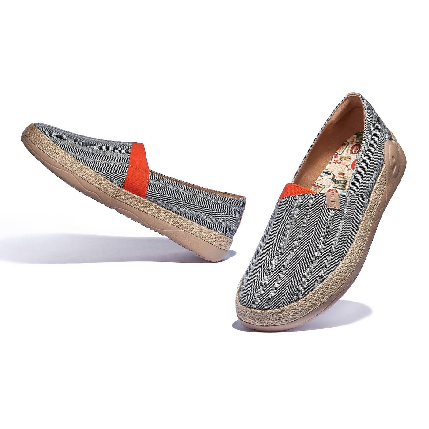 UIN Men Galaxy Grey Marbella I Men Canvas loafers