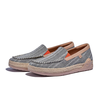 UIN Men Galaxy Grey Marbella V Men Canvas loafers