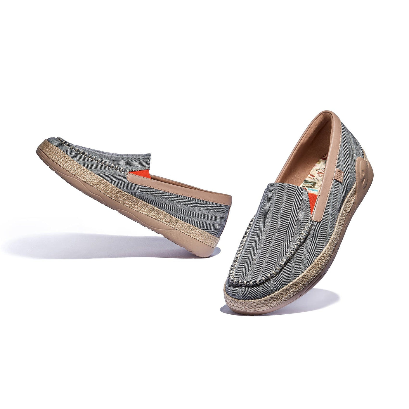 UIN Men Galaxy Grey Marbella V Men Canvas loafers