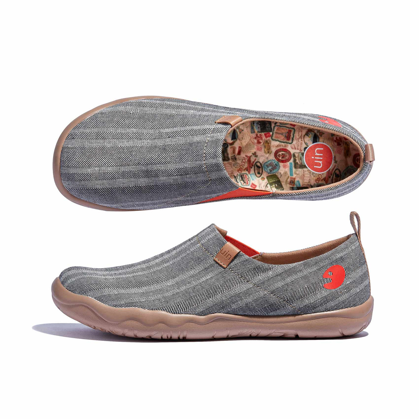 UIN Men Galaxy Grey Toledo I Men Canvas loafers