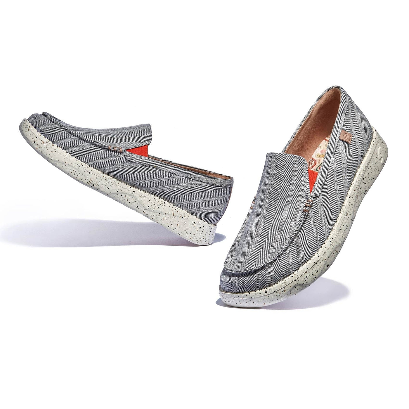 UIN Men Light Grey Tarragona III Men Canvas loafers