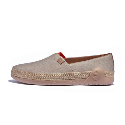 UIN Men Light Khaki Marbella I Men Canvas loafers