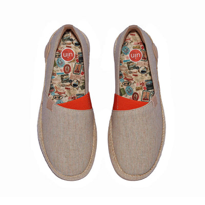 UIN Men Light Khaki Marbella I Men Canvas loafers