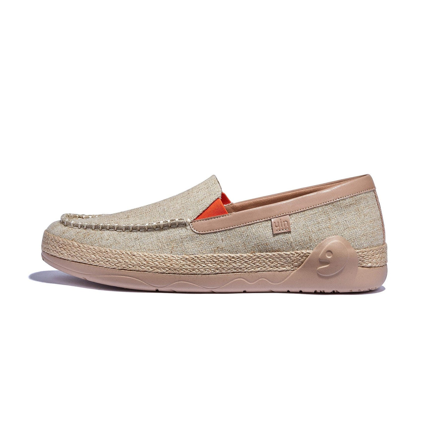 UIN Men Light Khaki Marbella V Men Canvas loafers