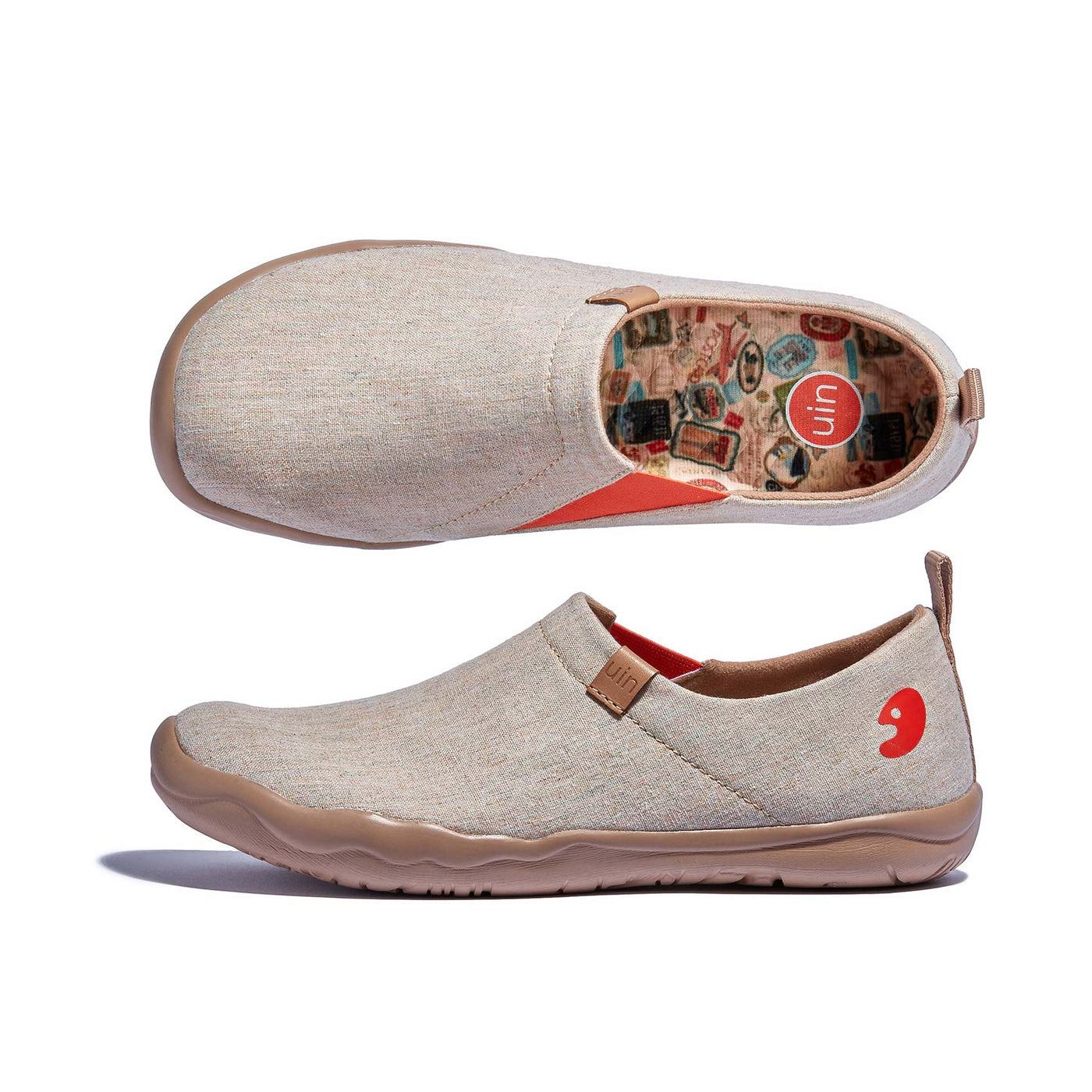 UIN Men Light Khaki Toledo I Men Canvas loafers