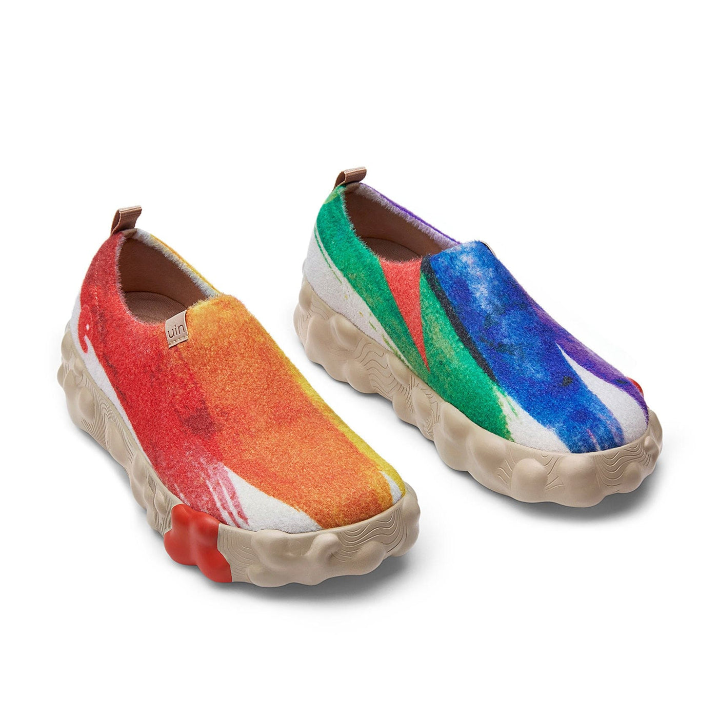 UIN Men Rainbow Crush 2 Toeldo VI Men Canvas loafers