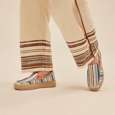 UIN Men Retro Stripes Marbella V Men Canvas loafers