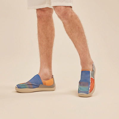 UIN Footwear Men Sunrise at Sea Horizon Mojacar I Men Canvas loafers