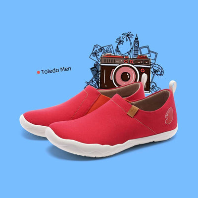 UIN Men Toledo Red Men Canvas loafers