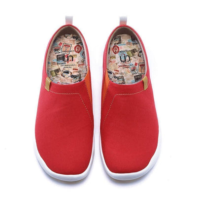 UIN Men Toledo Red Men Canvas loafers