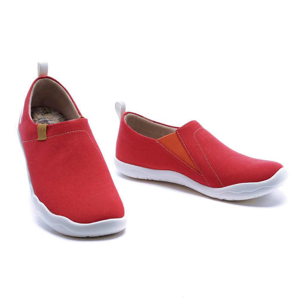 UIN Men Toledo Red Men Canvas loafers