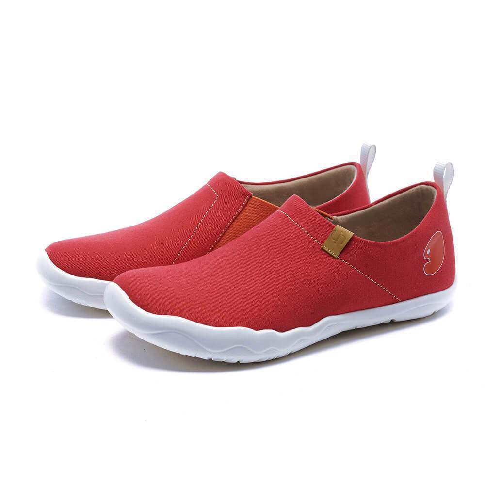 UIN Men Toledo Red Men Canvas loafers