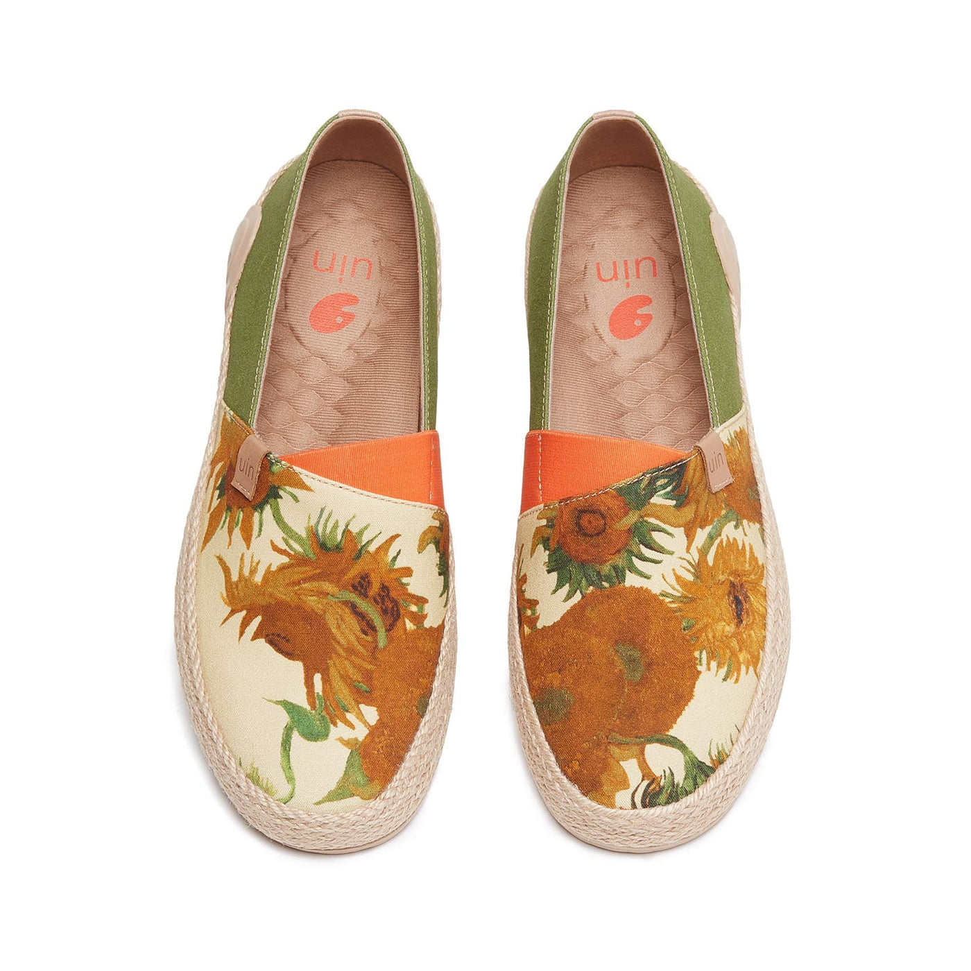 UIN Men Van Gogh Sunflowers Marbella I Men Canvas loafers