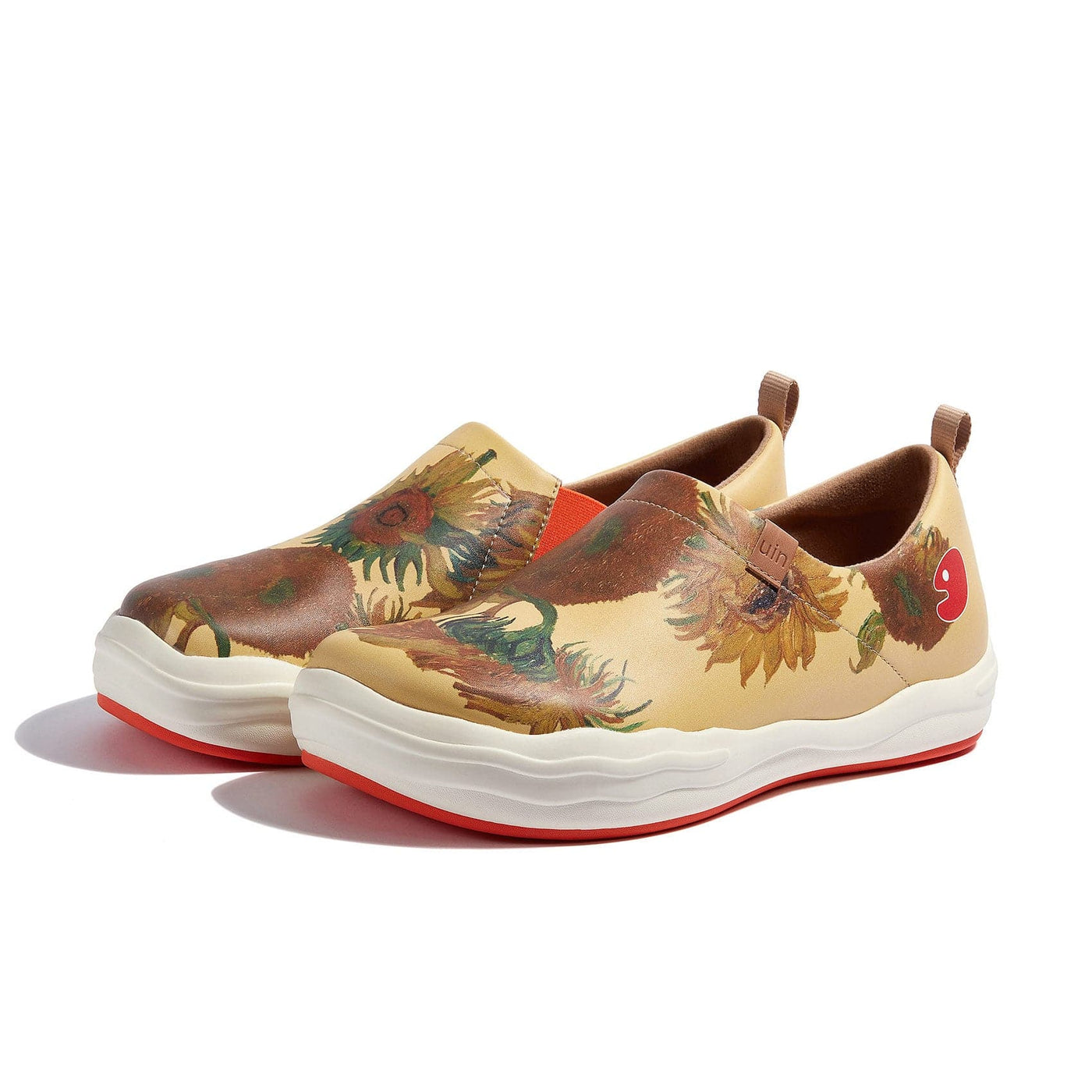 UIN Men Van Gogh Sunflowers Toledo VIII Men Canvas loafers