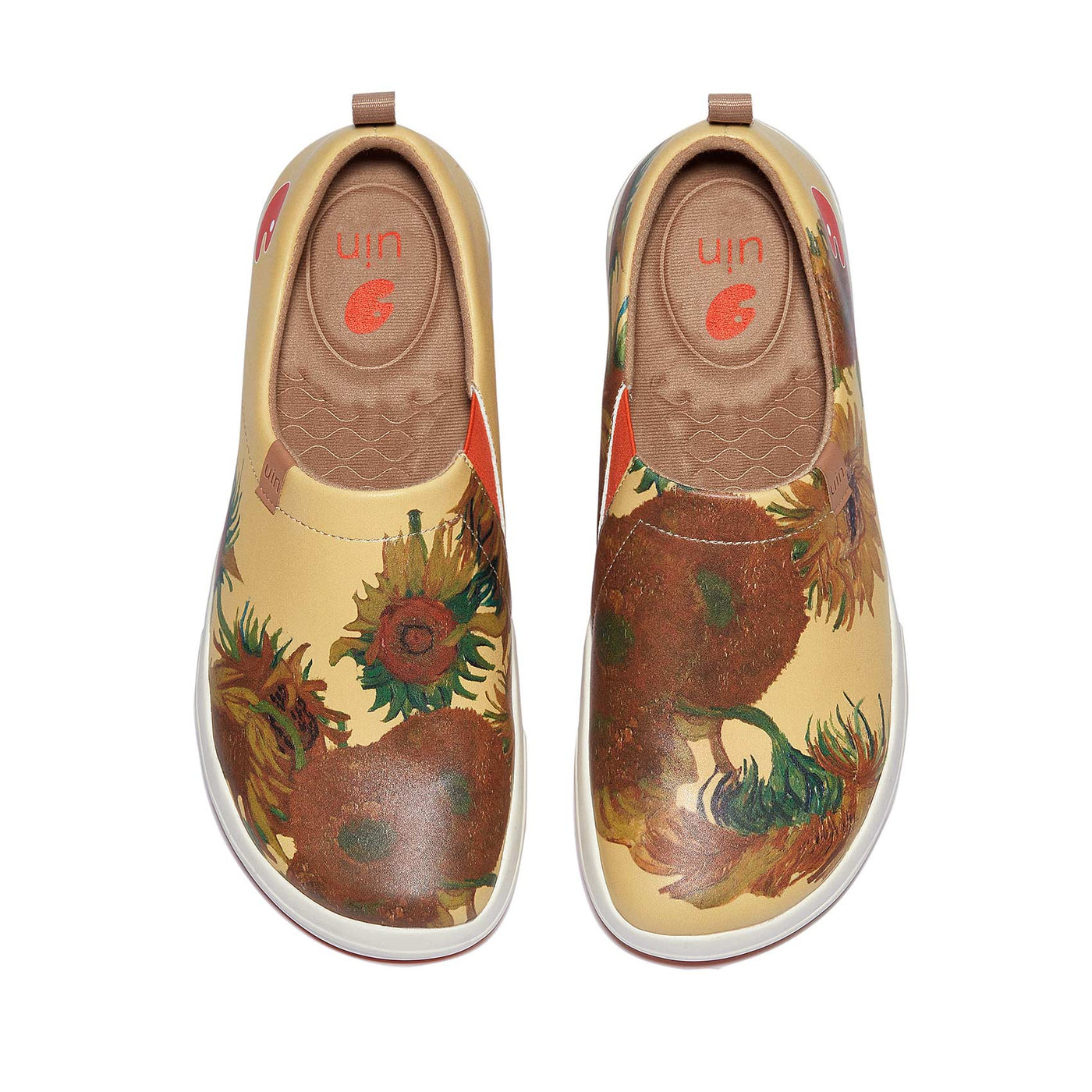 UIN Men Van Gogh Sunflowers Toledo VIII Men Canvas loafers