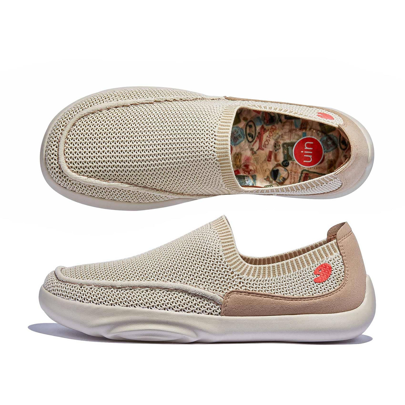 UIN Women Cappuccino Mojacar I Women Canvas loafers