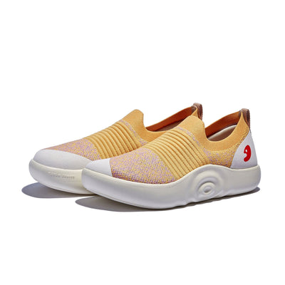 UIN Women Cork Yellow Mahon IV Women Canvas loafers