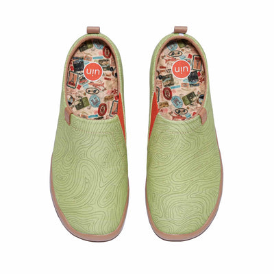 UIN Women Daiquiri Green 2 Toledo I Women Canvas loafers