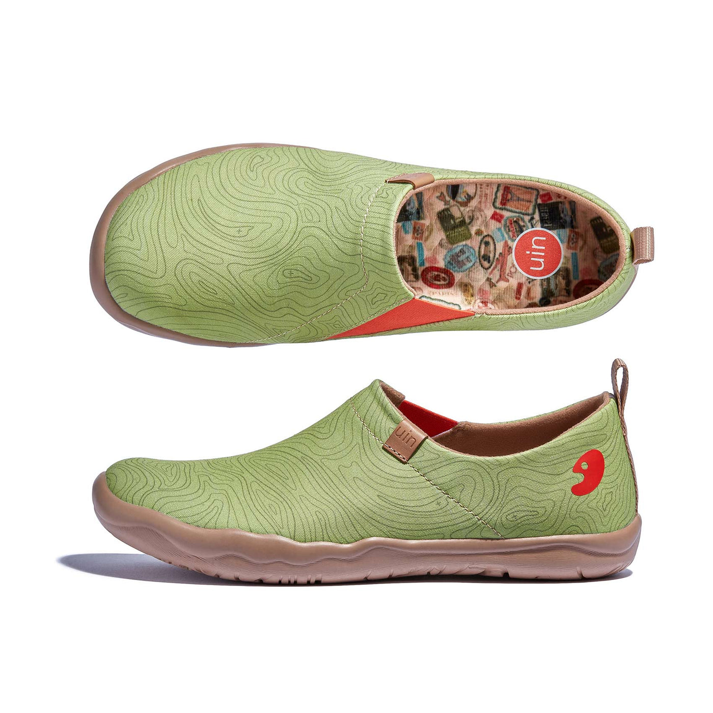 UIN Women Daiquiri Green 2 Toledo I Women Canvas loafers