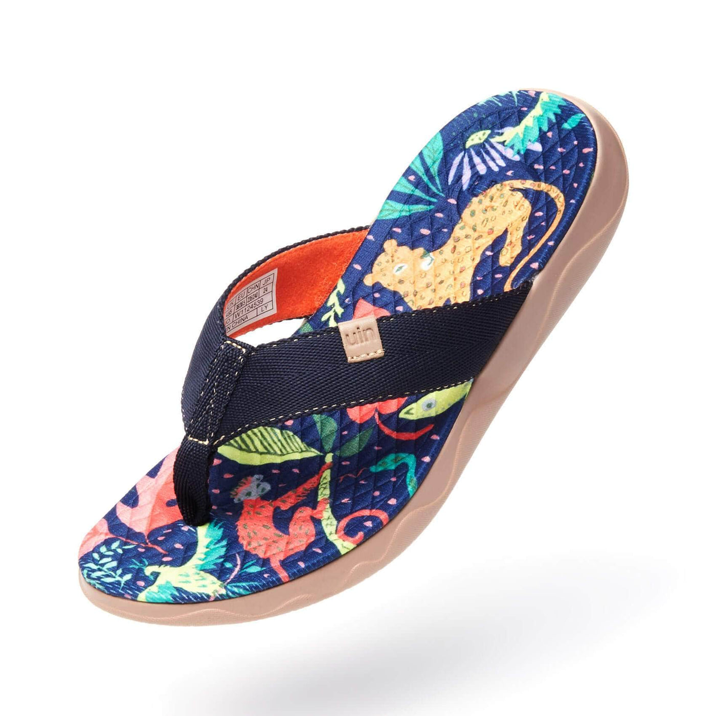 UIN Footwear Women Jungle Party Women Majorca Flip Flops Canvas loafers