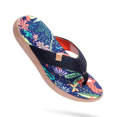 UIN Footwear Women Jungle Party Women Majorca Flip Flops Canvas loafers