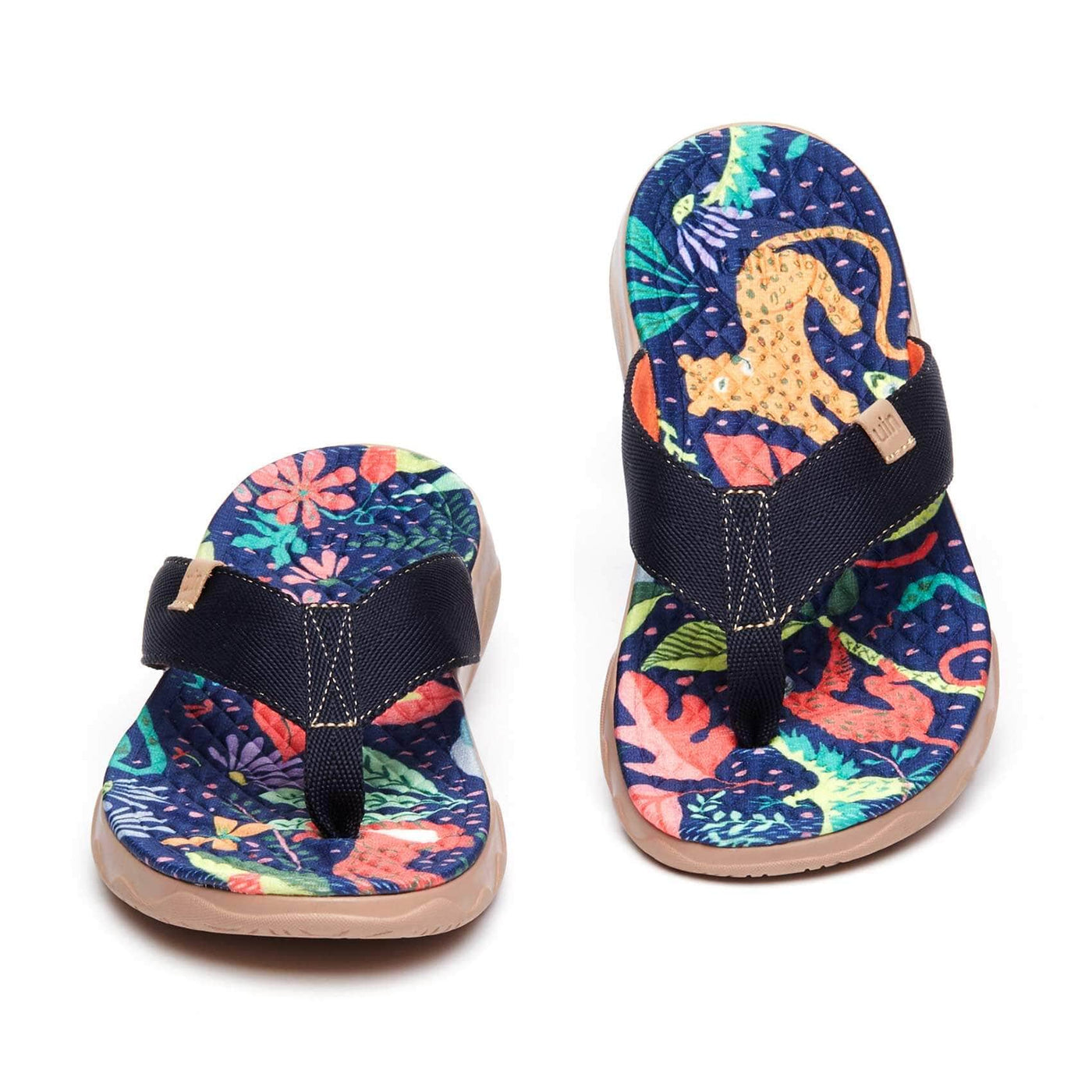 UIN Footwear Women Jungle Party Women Majorca Flip Flops Canvas loafers