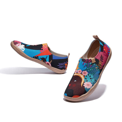 UIN Women Lady Flower Toledo I Women Canvas loafers