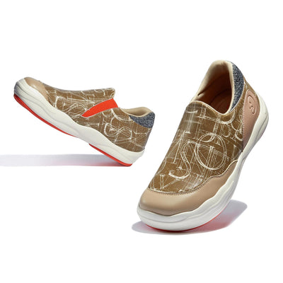 UIN Women Letter Game Andalusia II Women Canvas loafers