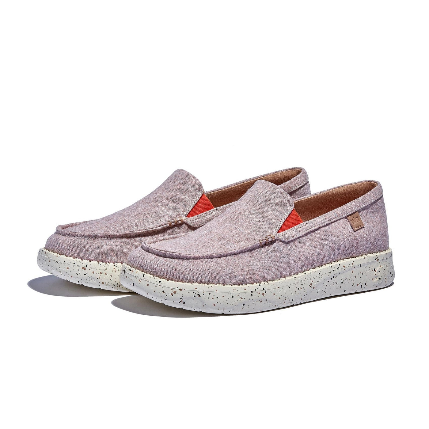 UIN Women Pale Pink Tarragona III Women Canvas loafers