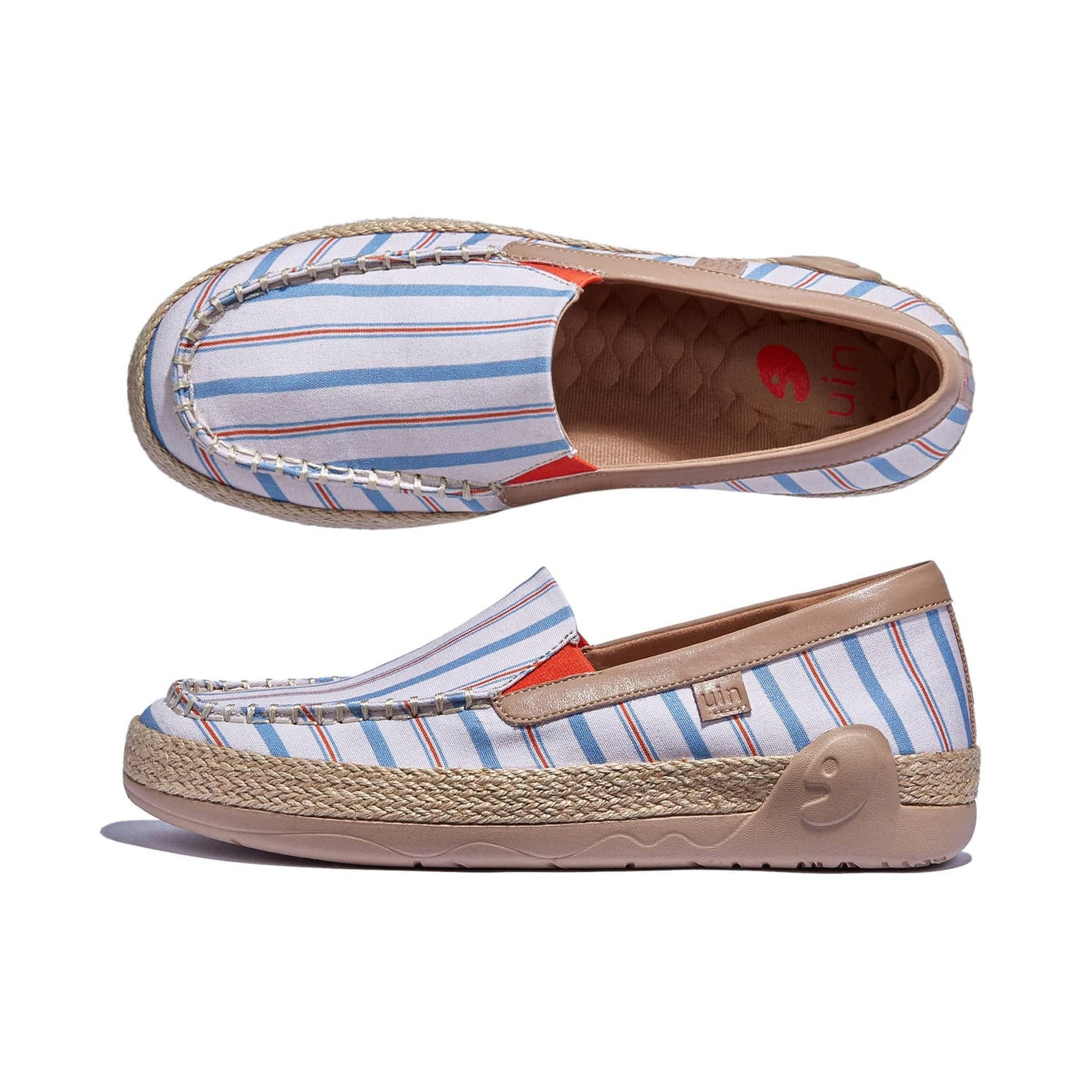 UIN Women Retro Stripes Marbella V Women Canvas loafers