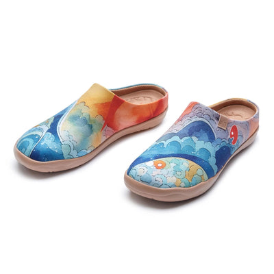 UIN Footwear Women Sunset Over the Sea Malaga Women Canvas loafers