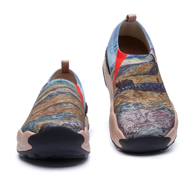 UIN Footwear Women Van Gogh Enclosed Field with Ploughman 3 Toledo XI Women Canvas loafers