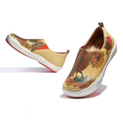 UIN Women Van Gogh Sunflowers Toledo VIII Women Canvas loafers