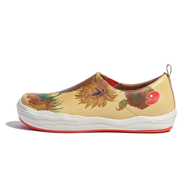 UIN Women Van Gogh Sunflowers Toledo VIII Women Canvas loafers