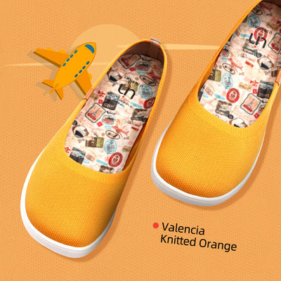 Valencia Knitted Orange バレンシア ニット バレエシューズ