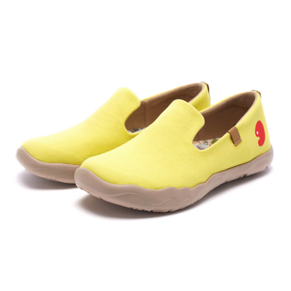 Barcelona Canvas Yellow  キャンバス スリッポン シューズ